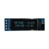 0.91'' Monochrome 128x32 SPI OLED Graphic Display Module front blue text