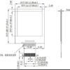 1.54 inch E-Ink Display, 200×200, SPI Interface drawing