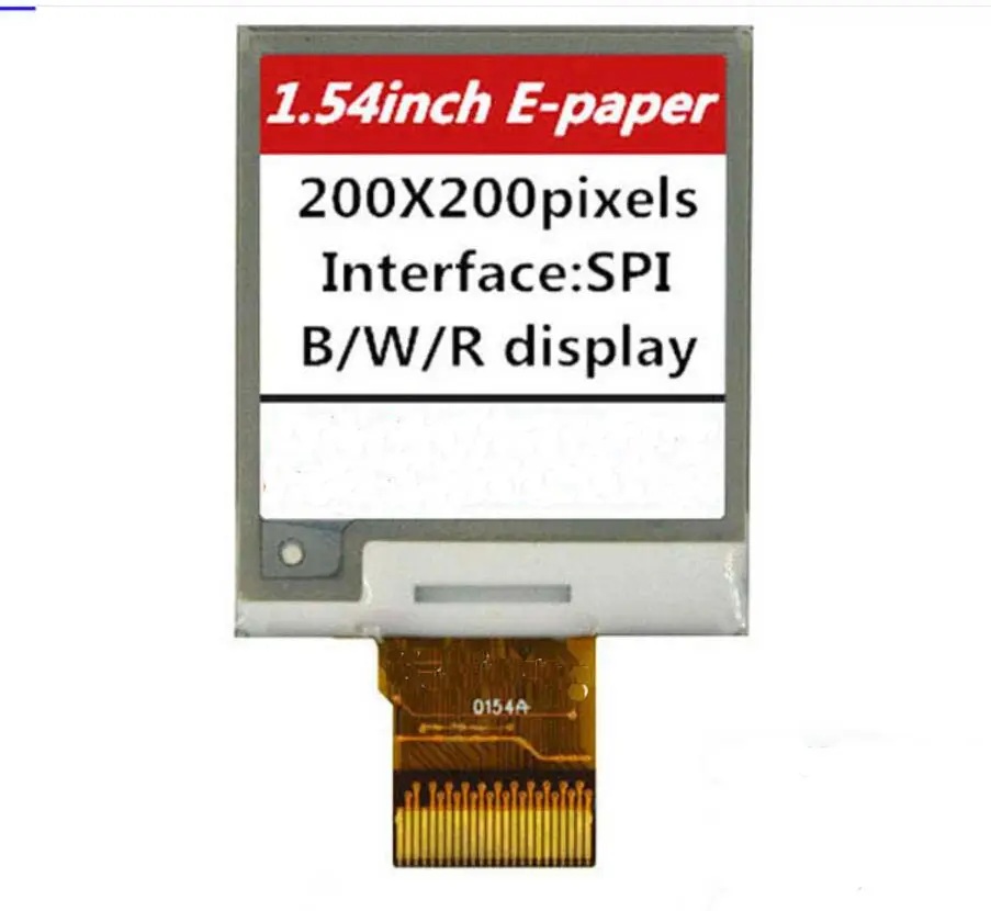 1.54 inch E-Ink Display, 200×200, SPI Interface text