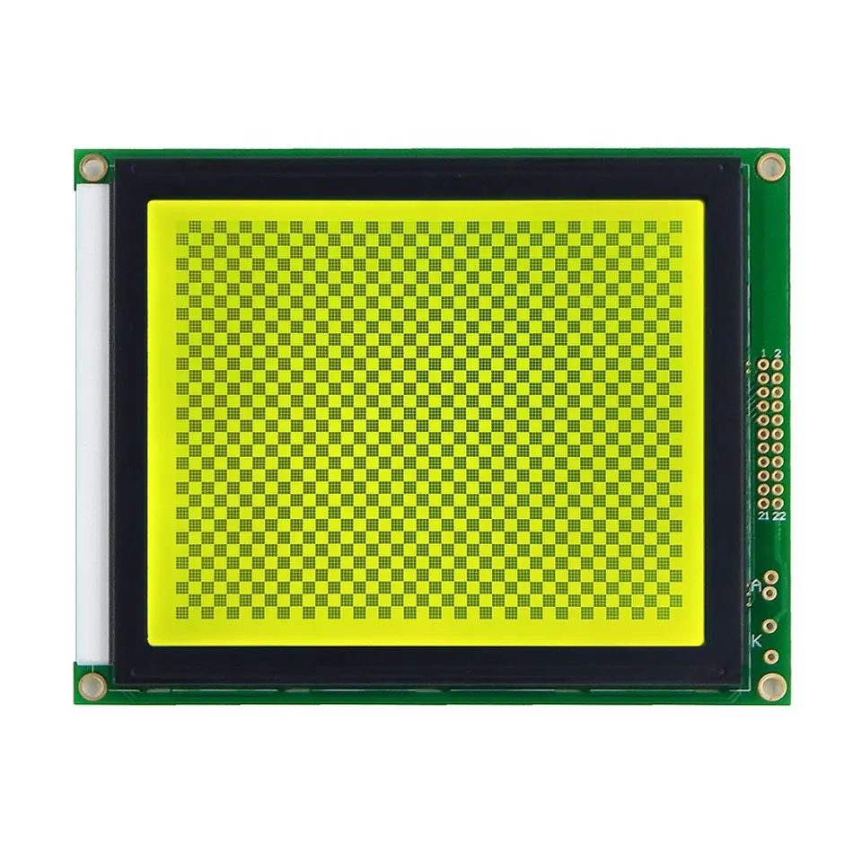 160x128 LCD Graphic Display Module green yellow background black text