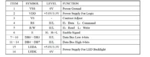 16x2 LCD Display Price of China Factory, Character LCD Module 16 Pins datasheet 3