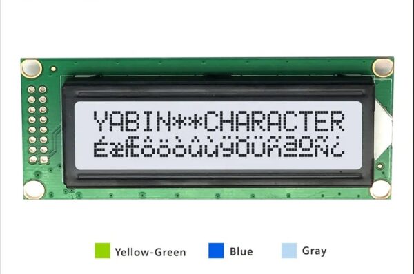 16x2 LCD Display Price of China Factory, Character LCD Module 16 Pins grey