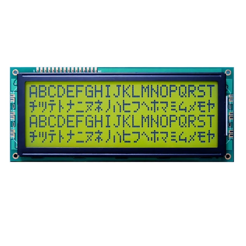 20x4 Character LCD Display Module with I2C Interface black text yellow green backlight