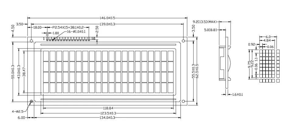 20x4 Character LCD Display Module with I2C Interface datasheet