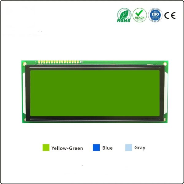 20x4 Character LCD Display Module with I2C Interface yellow green background