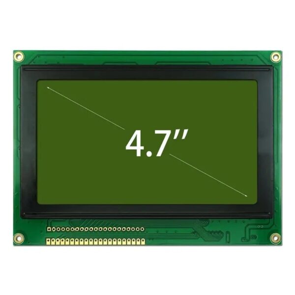 240x128 Graphic LCD Arduino Display Module green background black text