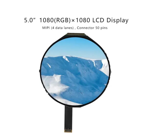 5 Inch Round LCD Display details