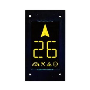 Elevator LCD Display Selection yellow text